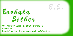 borbala silber business card